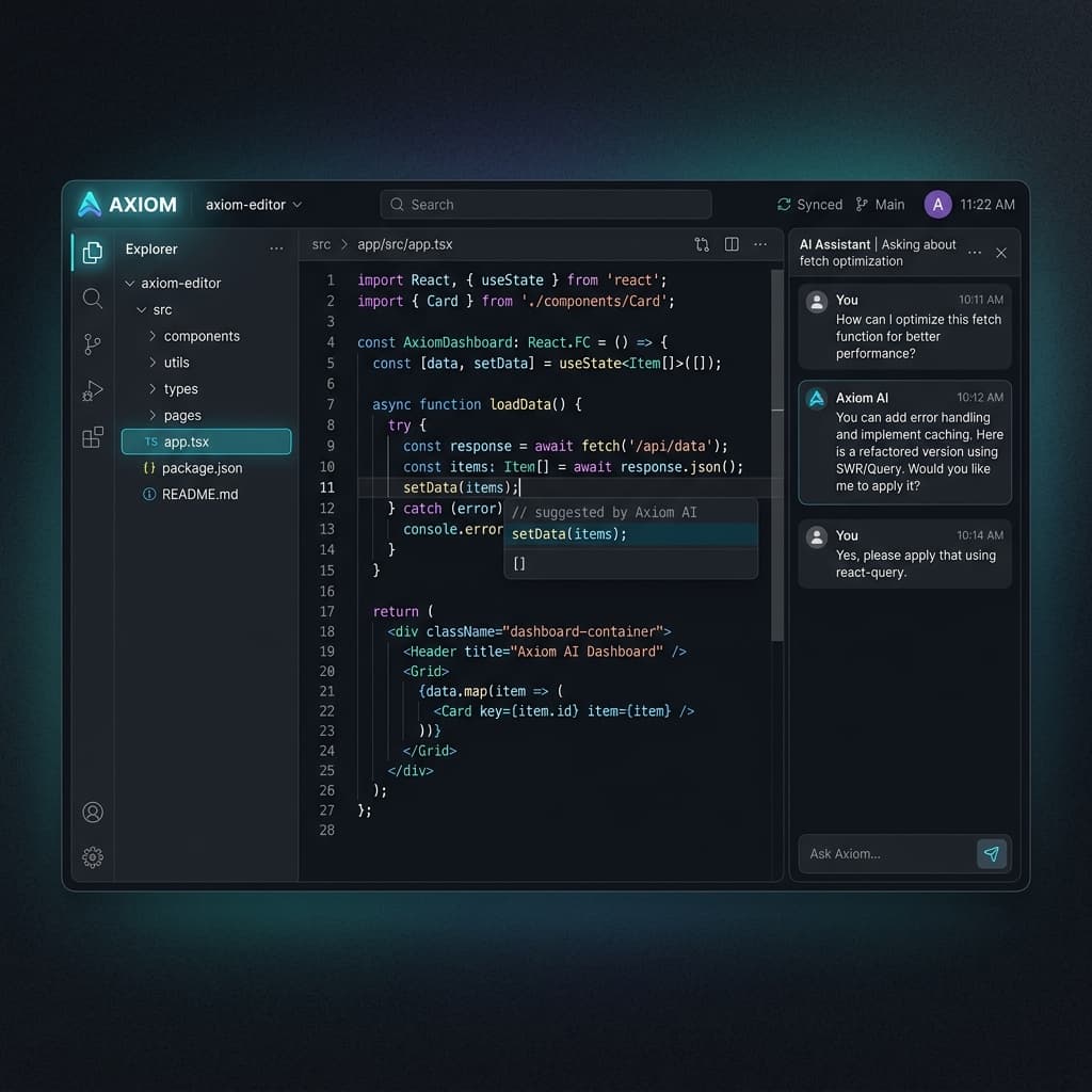 Axiom — AI Code Editor